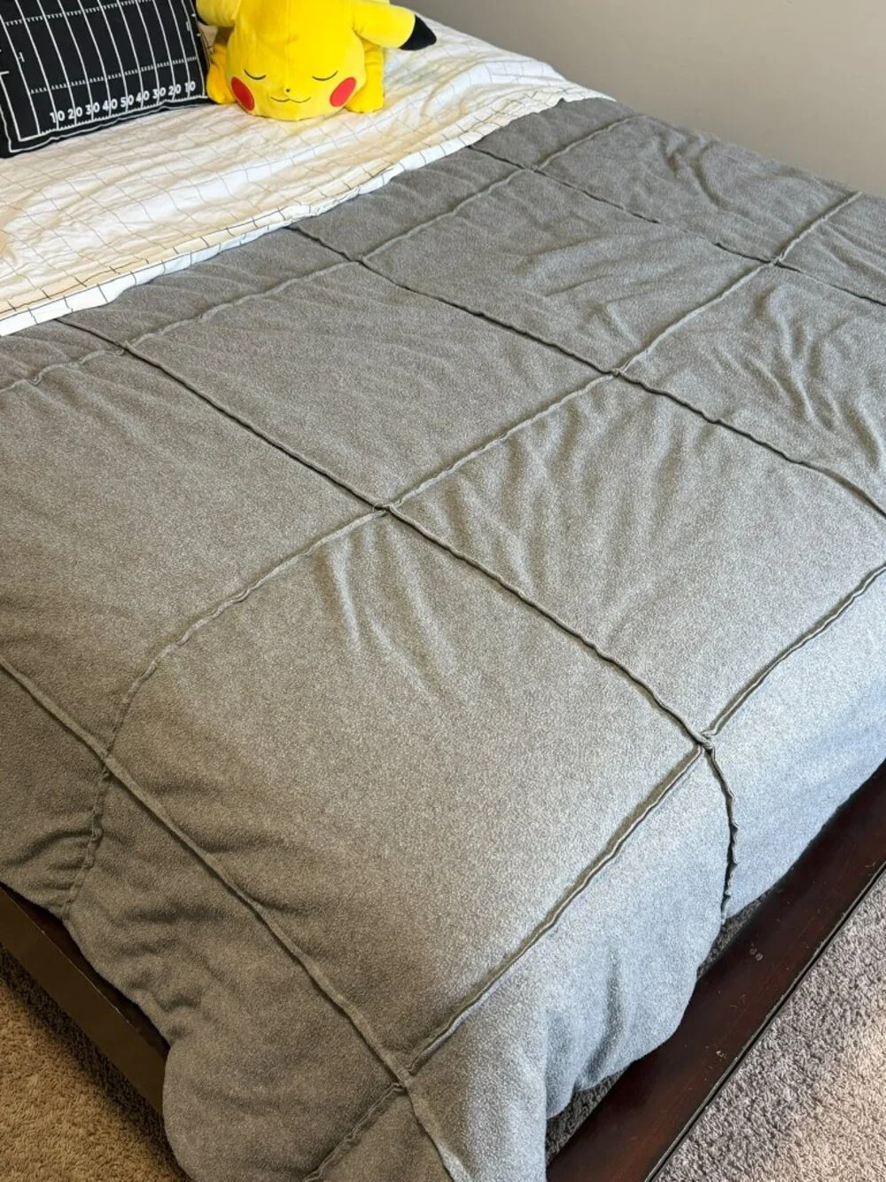Pottery Barn Teen Sweatshirt Comforter and Pillow Shams Bedding Set